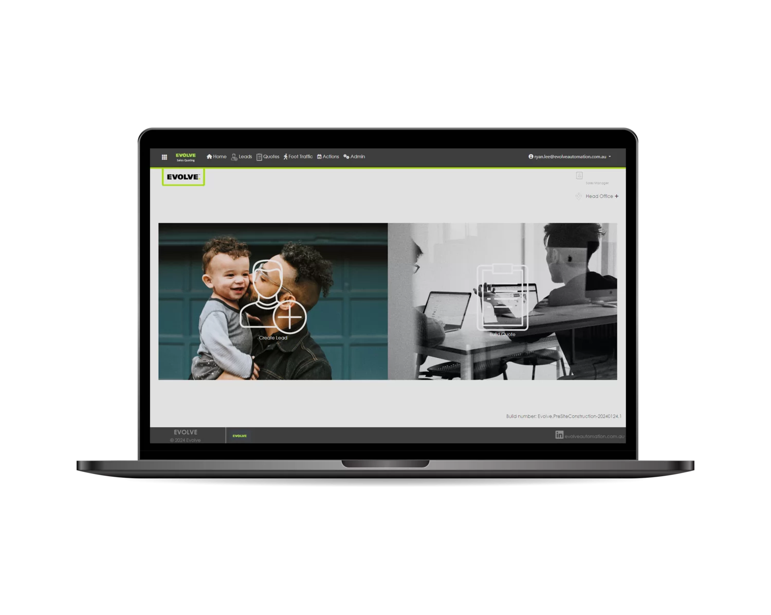 sales & marketing homepage